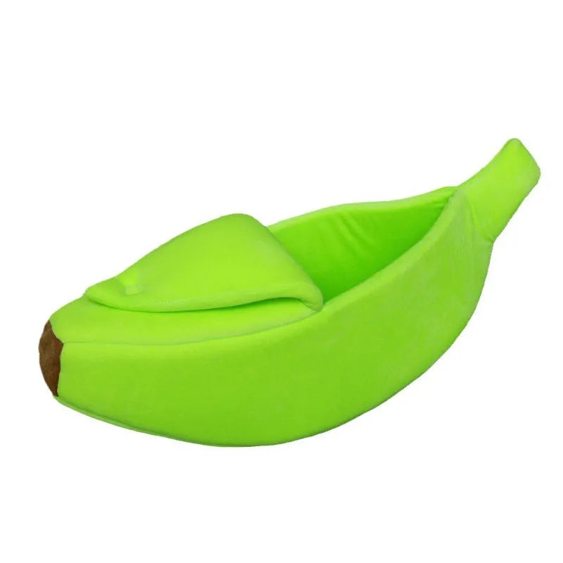Banana Shaped Cat Bed, Warm Soft Pet Bed Suitable for Cats, Rabbits and Puppies