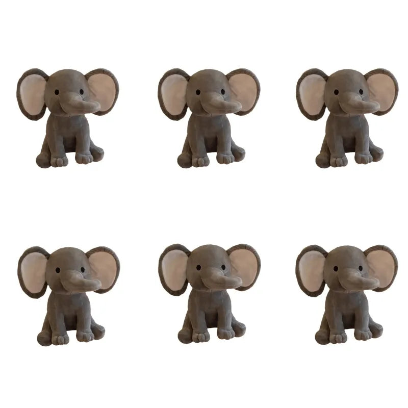 6 Pcs Elephant Stuffed Animals 9.8 Inches Soft Plush Toys Birthday gift