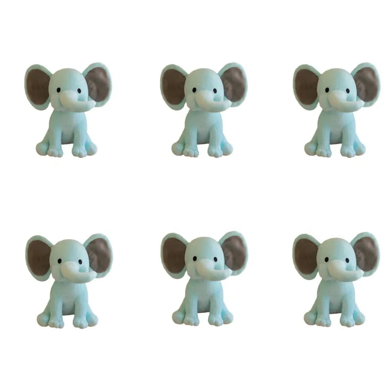 6 Pcs Elephant Stuffed Animals 9.8 Inches Soft Plush Toys Birthday gift