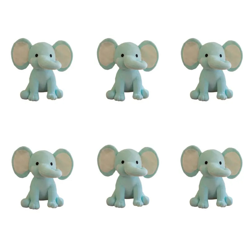 6 Pcs Elephant Stuffed Animals 9.8 Inches Soft Plush Toys Birthday gift