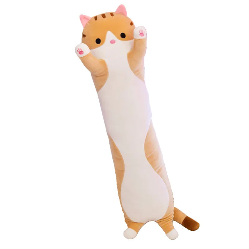 Long Cat Plush Body Pillow, 36” Cat Stuffed Animals