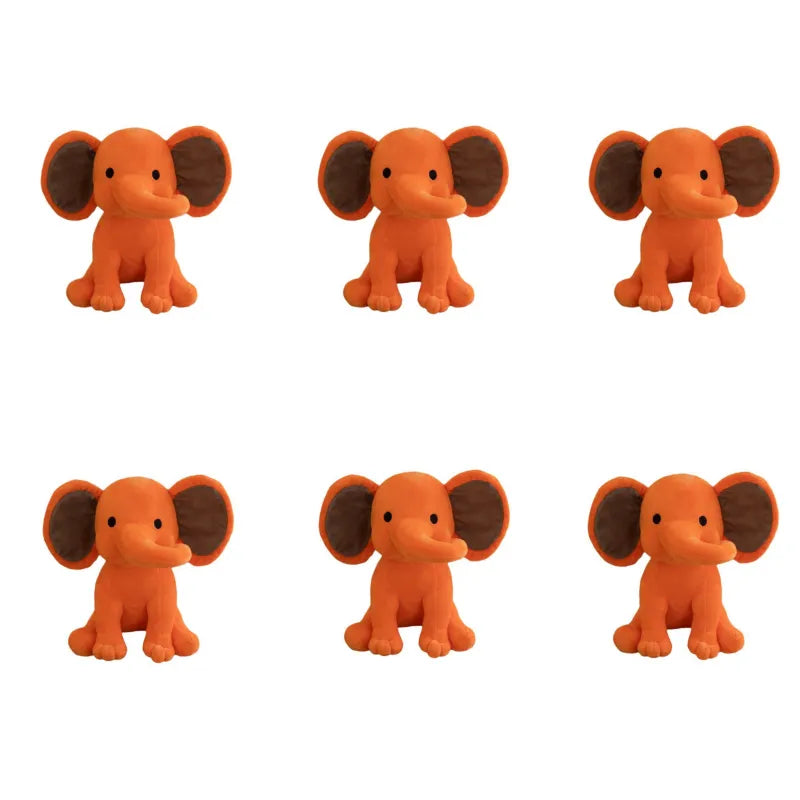 6 Pcs Elephant Stuffed Animals 9.8 Inches Soft Plush Toys Birthday gift