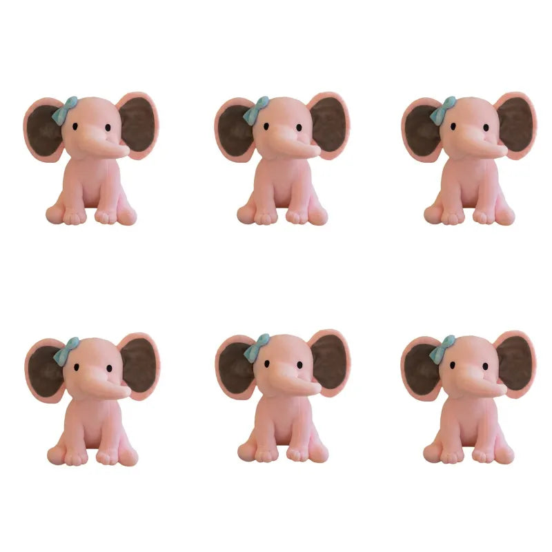 6 Pcs Elephant Stuffed Animals 9.8 Inches Soft Plush Toys Birthday gift