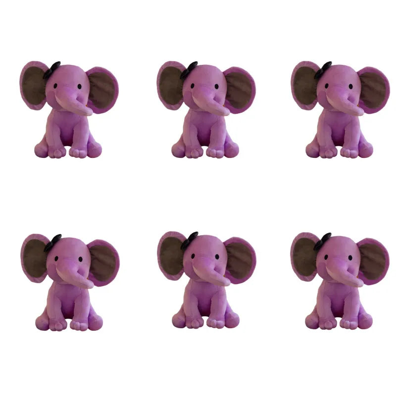 6 Pcs Elephant Stuffed Animals 9.8 Inches Soft Plush Toys Birthday gift