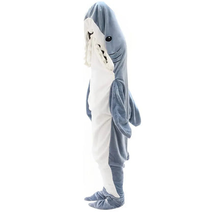 Wearable Shark Blanket, Shark Sleeping Bag for Adults Kids