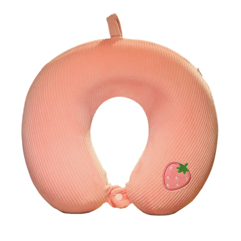 strawberry U-shaped neck pillow