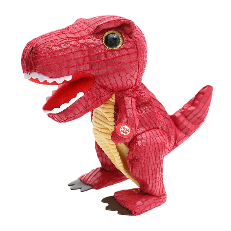 walking dinosaur red
