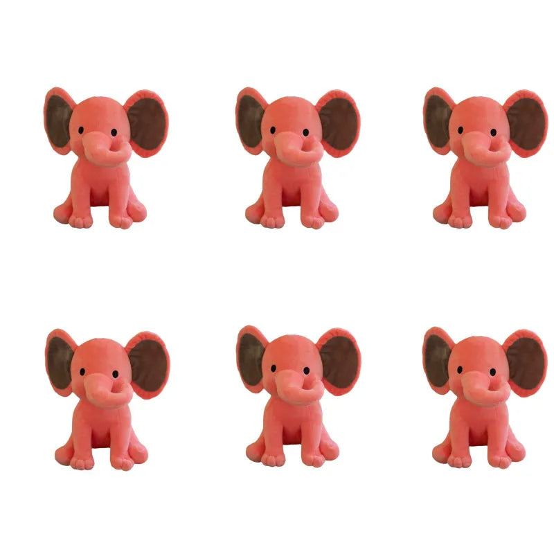 6 Pcs Elephant Stuffed Animals 9.8 Inches Soft Plush Toys Birthday gift