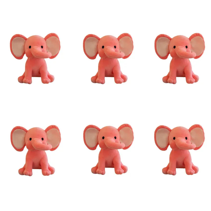 6 Pcs Elephant Stuffed Animals 9.8 Inches Soft Plush Toys Birthday gift