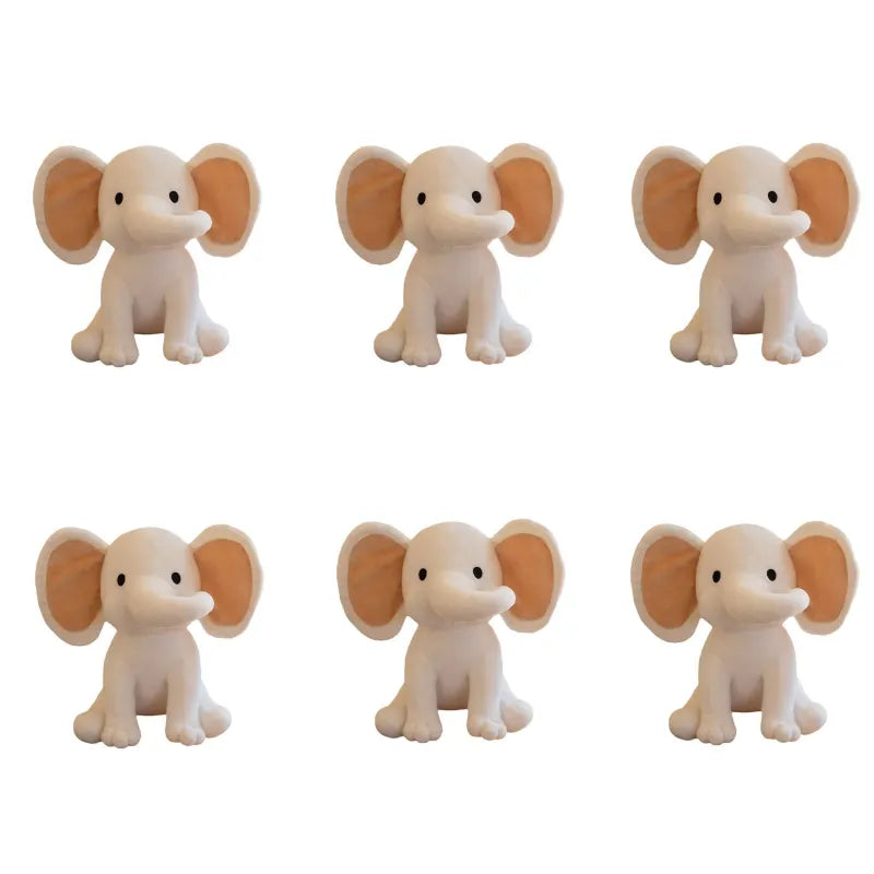 6 Pcs Elephant Stuffed Animals 9.8 Inches Soft Plush Toys Birthday gift