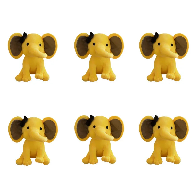 6 Pcs Elephant Stuffed Animals 9.8 Inches Soft Plush Toys Birthday gift