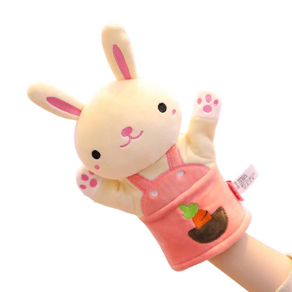 Sweet Gifts Bunny Hand Puppets Plush Animal Toys for Imaginative Pretend Play Stocking Storytelling