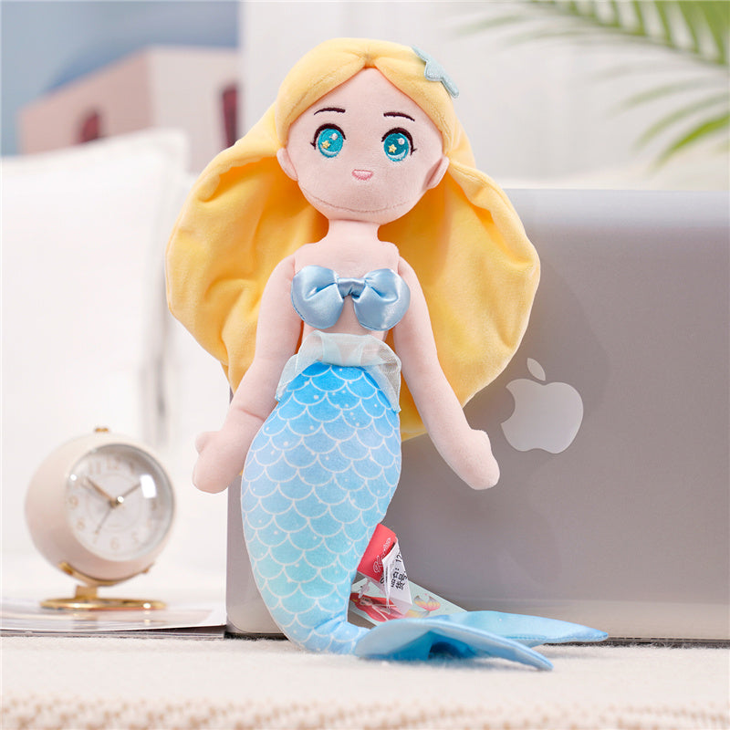 Mermaid Stuffed Animal, Soft Doll Plush Toy Birthday Children’s Day Christmas for Toddler Girls,15.8"