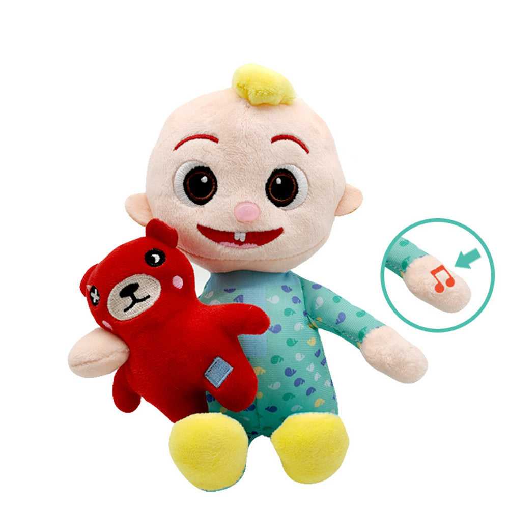 CoComelon JJ stuffed animal toy 10.2 inches, Cocomelon parent-child toy can sing, Christmas gift (baby)