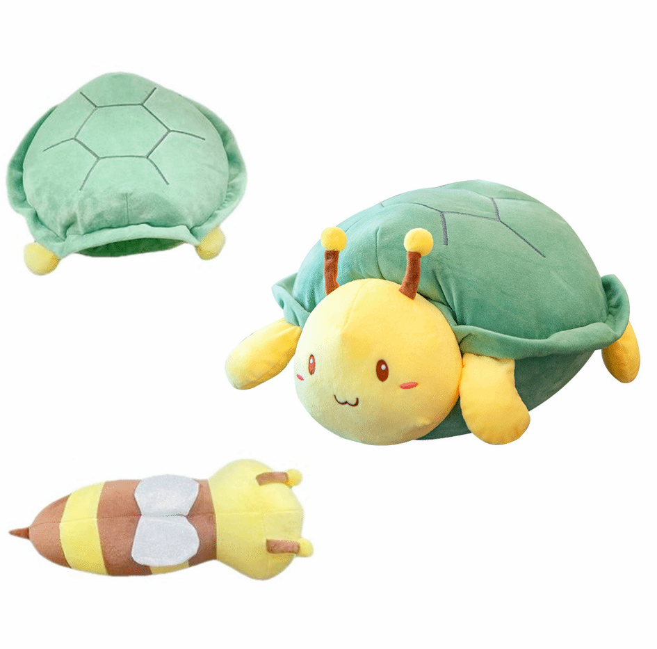 Tiktok Wearable Turtle Shell Removable Oversized Doll Throw Pillow Wearable Plush Toys Best Gifts for Children and Girlfriend (59 Inch)
