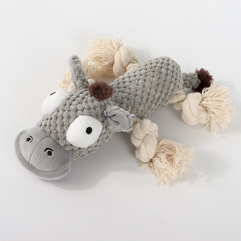 Stuffed Dog chew Toys, for Small Medium Dogs, Squeaky Plush Dog Chew Toys for Boredom