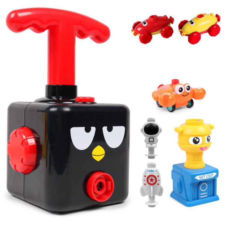 Air powered car Dry toys Party supplies Preschool educational science toys with manual balloon pump
