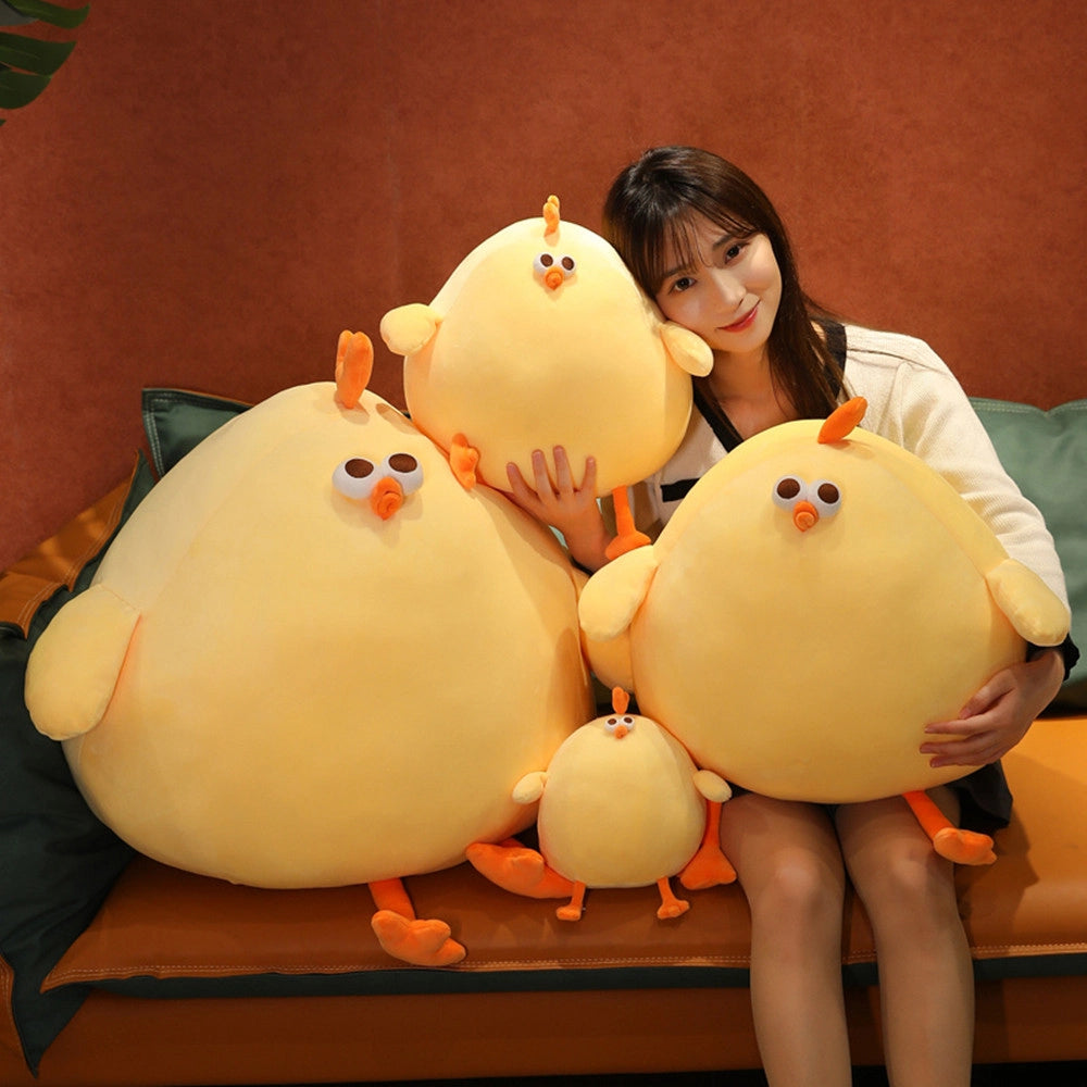 Large Cute Chicken Plush Toy stuffed Animal Hug Soft Fabric Toy Gift for Boys & Girls (51 Inches)