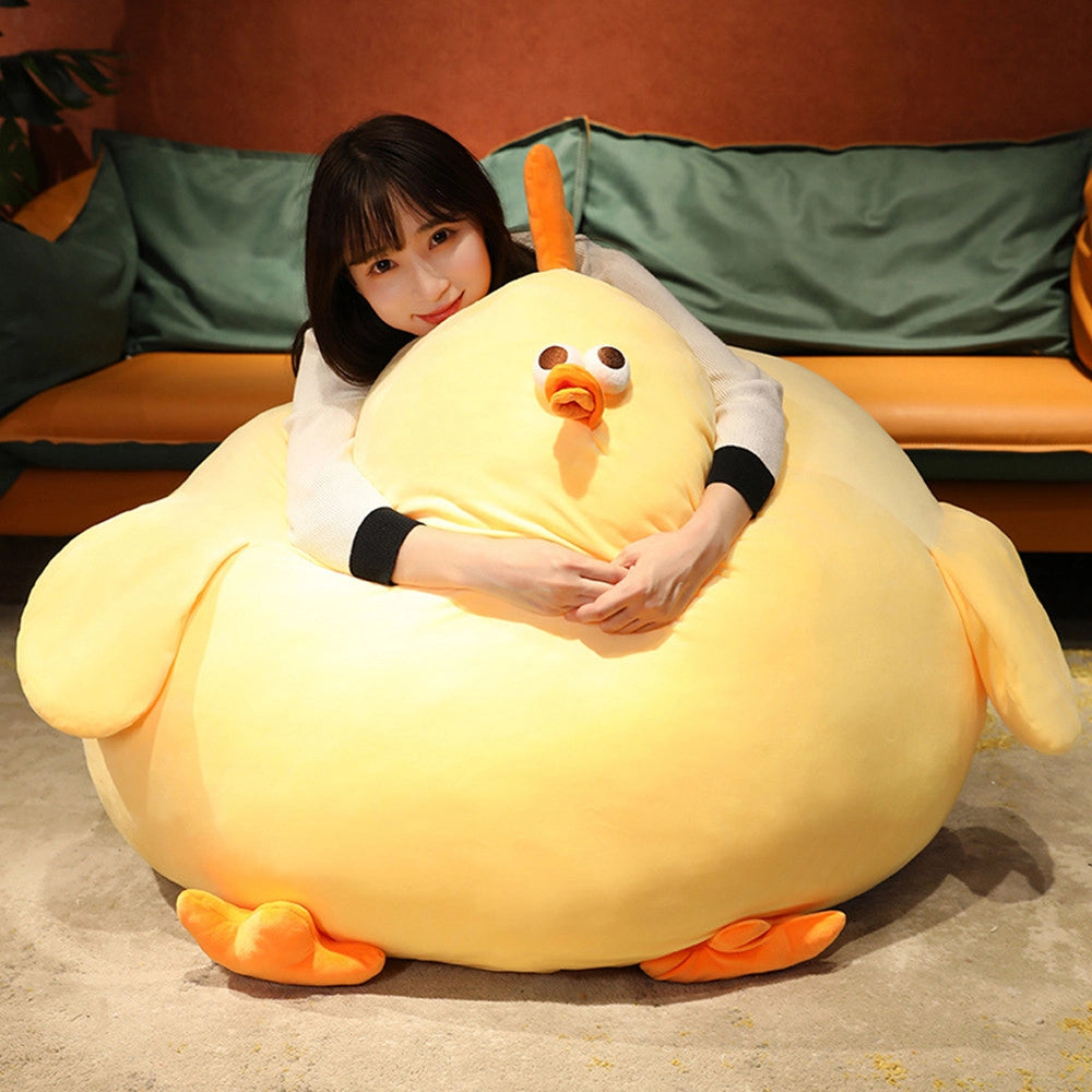 Large Cute Chicken Plush Toy stuffed Animal Hug Soft Fabric Toy Gift for Boys & Girls (51 Inches)