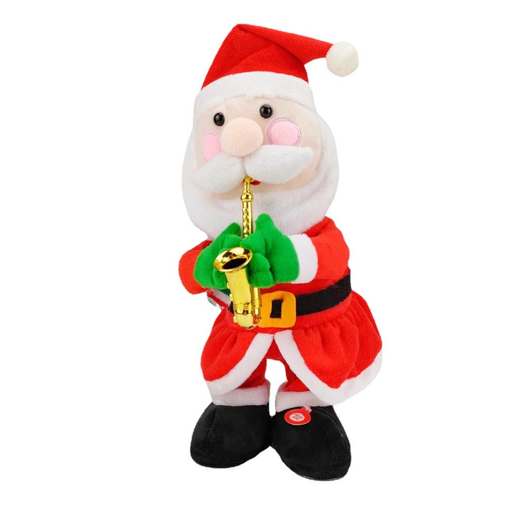 Santa's Electric Stuffed Animal That Plays the Saxophone