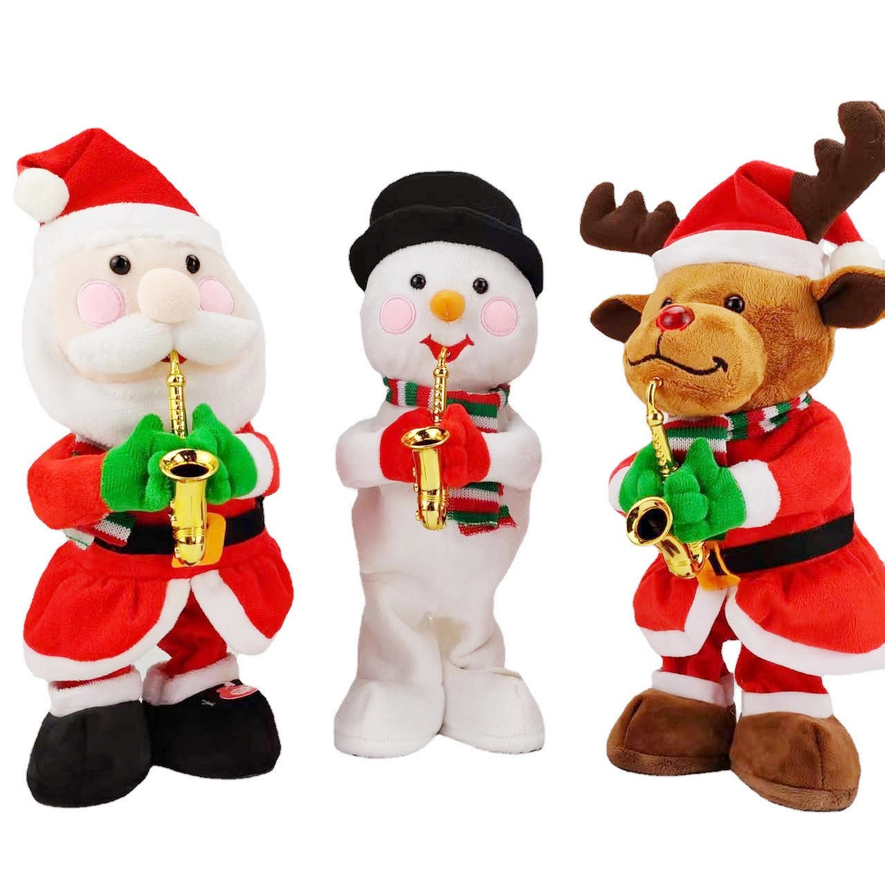 Santa's Electric Stuffed Animal That Plays the Saxophone