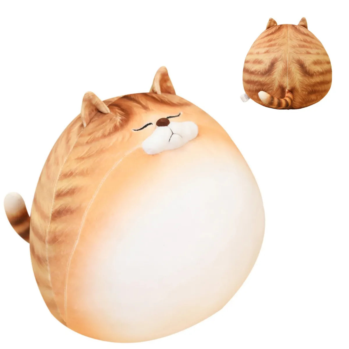 Chubby Cat Plush toy, Stuffed Animal Pillow, 11.8 inches