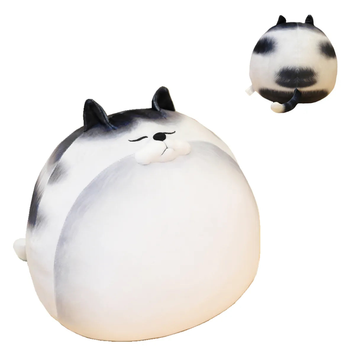 Chubby Cat Plush toy, Stuffed Animal Pillow, 11.8 inches