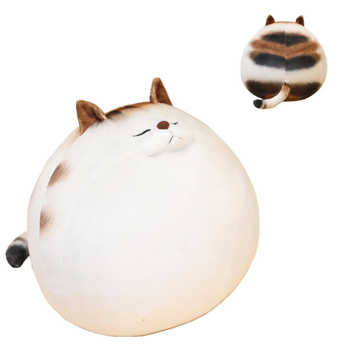 Chubby Cat Plush toy, Stuffed Animal Pillow, 11.8 inches