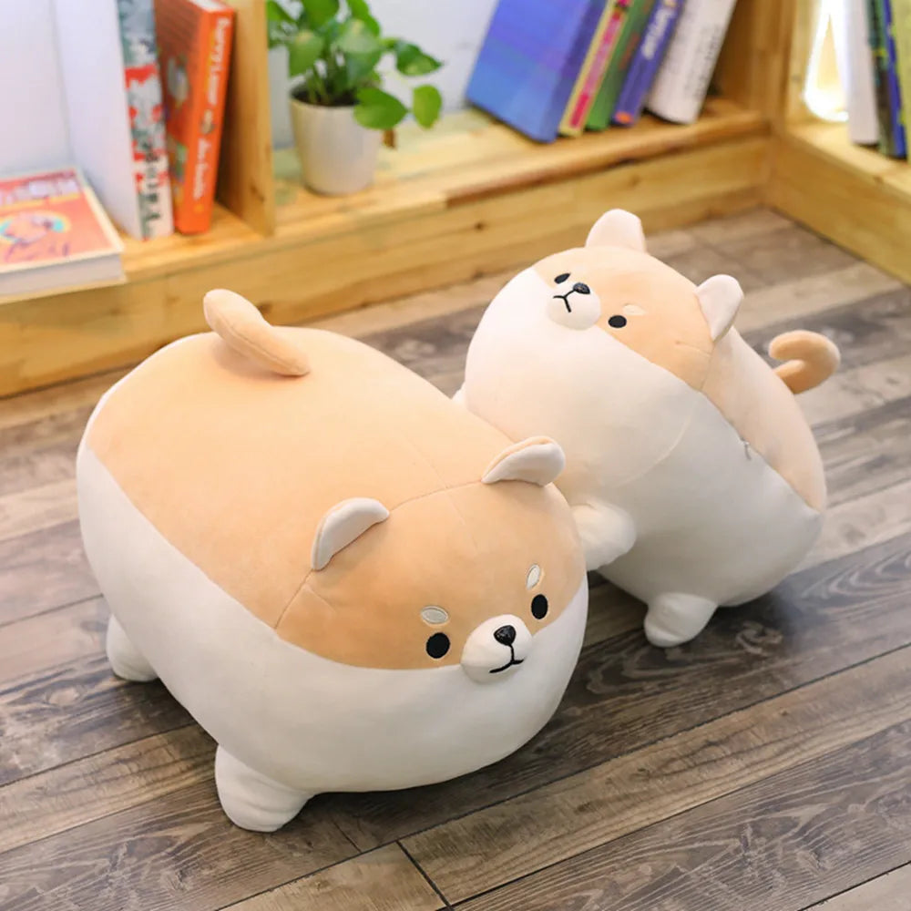 Stuffed Animal Plush Pillow, Cute Corgi Dog Plush Soft Anime Pet Plushies