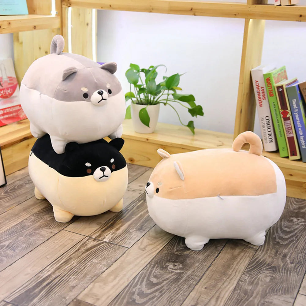 Stuffed Animal Plush Pillow, Cute Corgi Dog Plush Soft Anime Pet Plushies