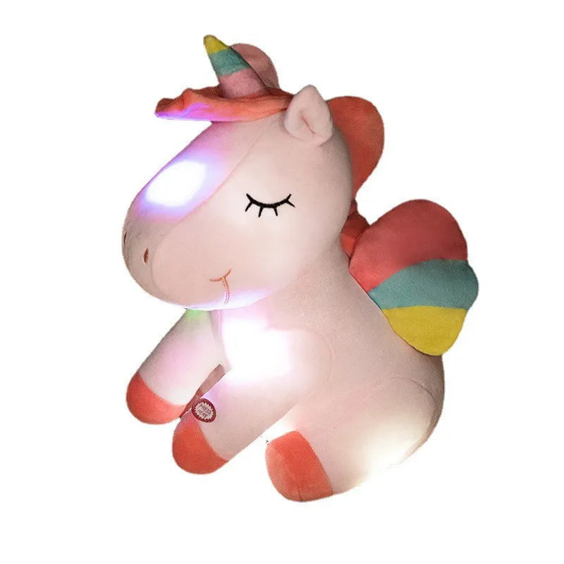 LED Soft Plush Toy_Seated Unicorn White