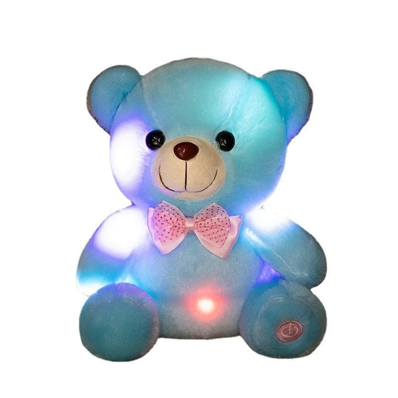 LED Soft Plush Toy_bear blue