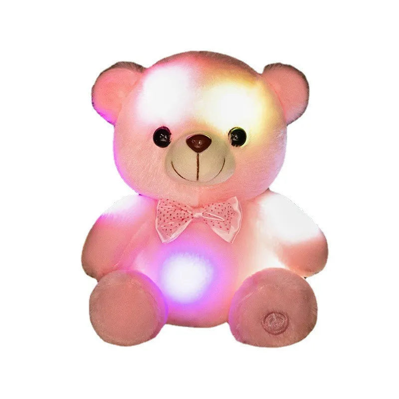 LED Soft Plush Toy_bear pink