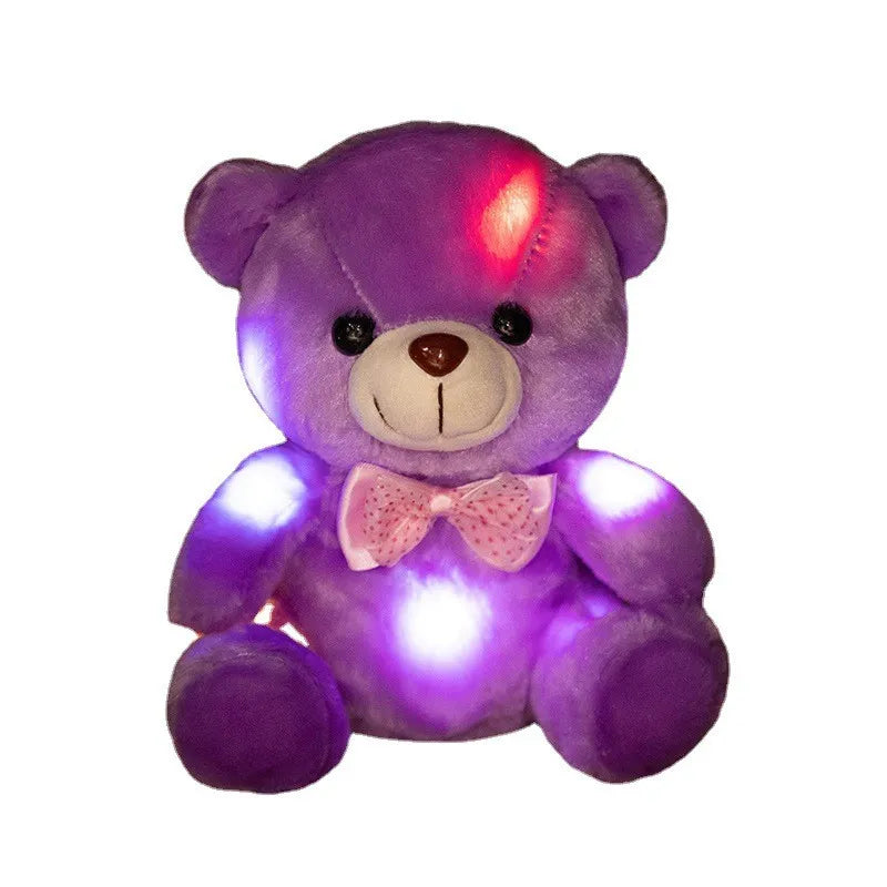 LED Soft Plush Toy_bear purple
