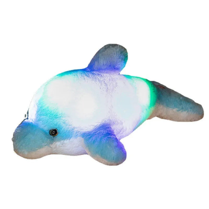LED Soft Plush Toy_dolphin blue