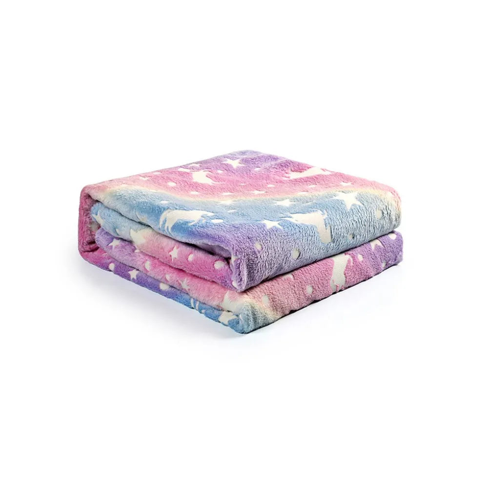 Luminous Blankets unicorn Toys, for 1-10 Year Old Girl Birthday Gifts,60 x 50in