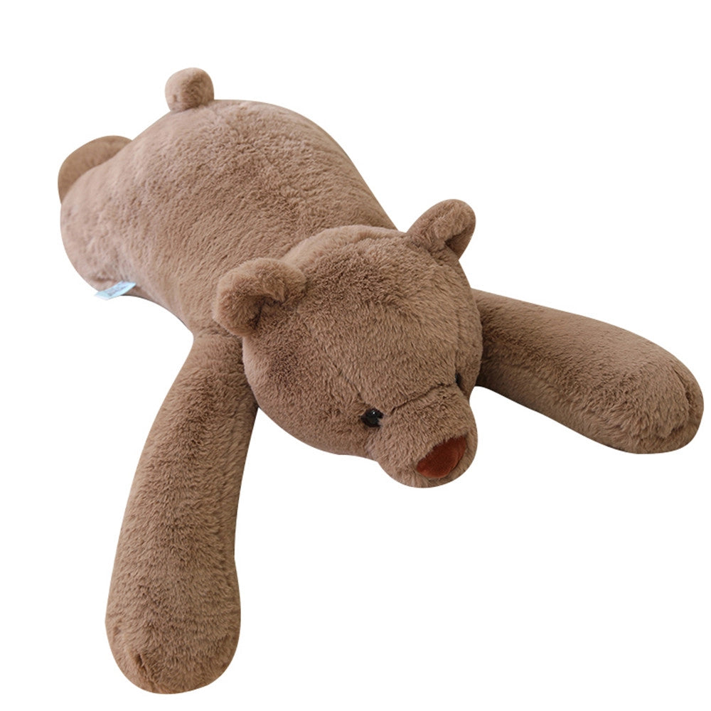 Lying bear Plush Toys, Big Bear Stuffed Animal Soft Throw Pillow Cute Dolls Birthday Gifts for Kids Girlfriend