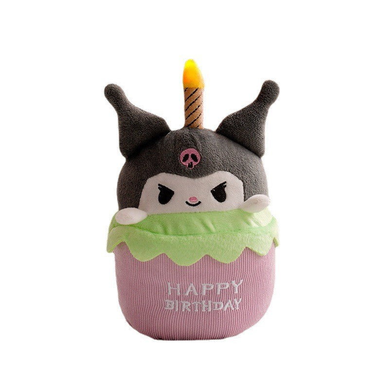 Cartoon Glowing Singing Cake Plush, 20cm (7.9 inches)