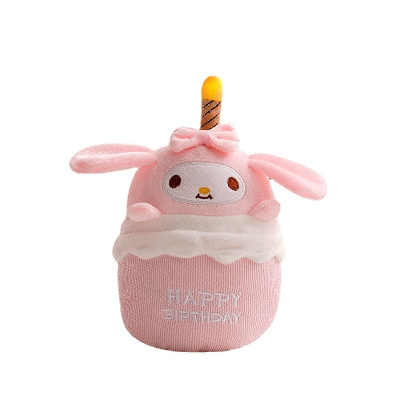 Cartoon Glowing Singing Cake Plush, 20cm (7.9 inches)