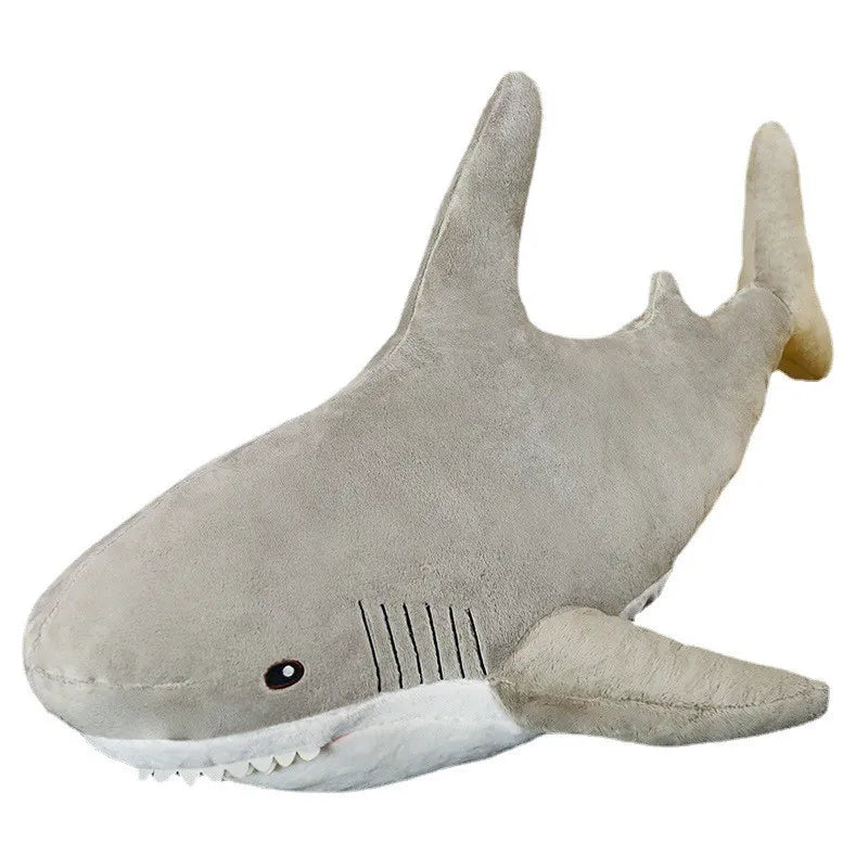 Shark Stuffed Animal Pillow grey