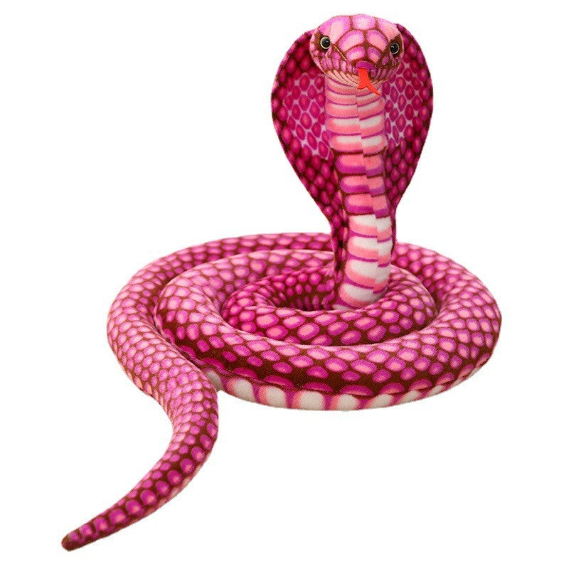 Simulation Snake Plush Toys Giant Cobra Animals Stuffed Dolls (Green,240cm/94inch)