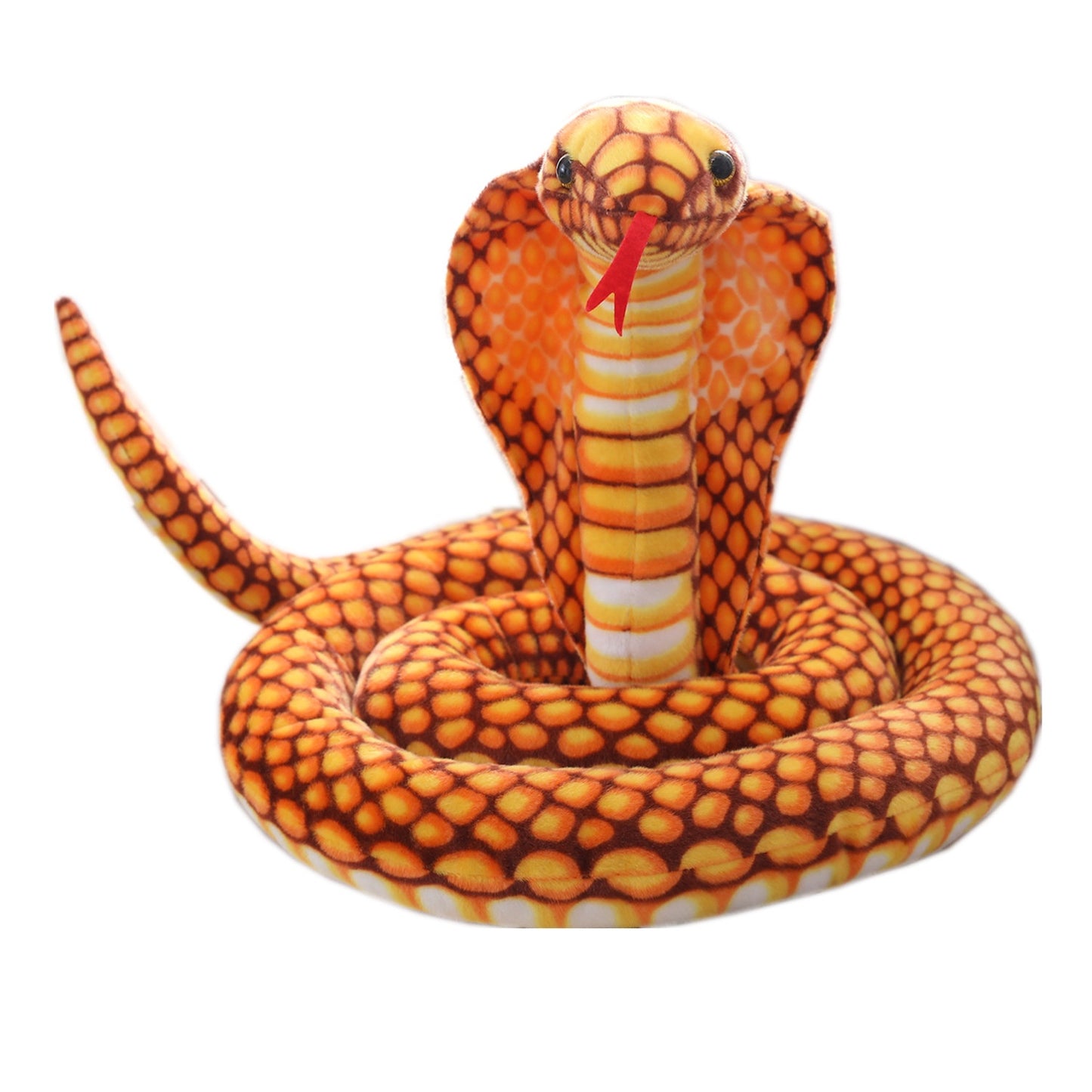 Simulation Snake Plush Toys Giant Cobra Animals Stuffed Dolls (Green,240cm/94inch)
