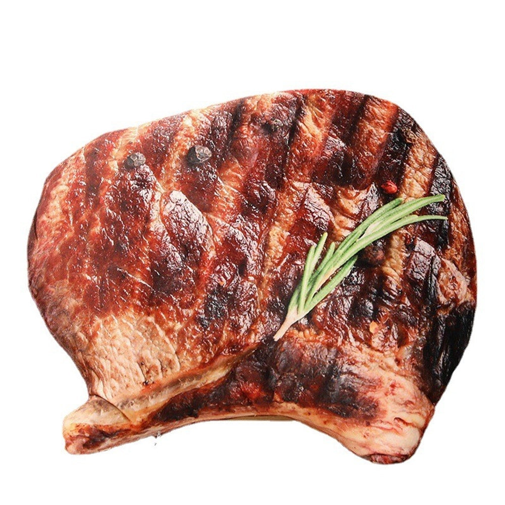 Simulation barbecue pillow steak