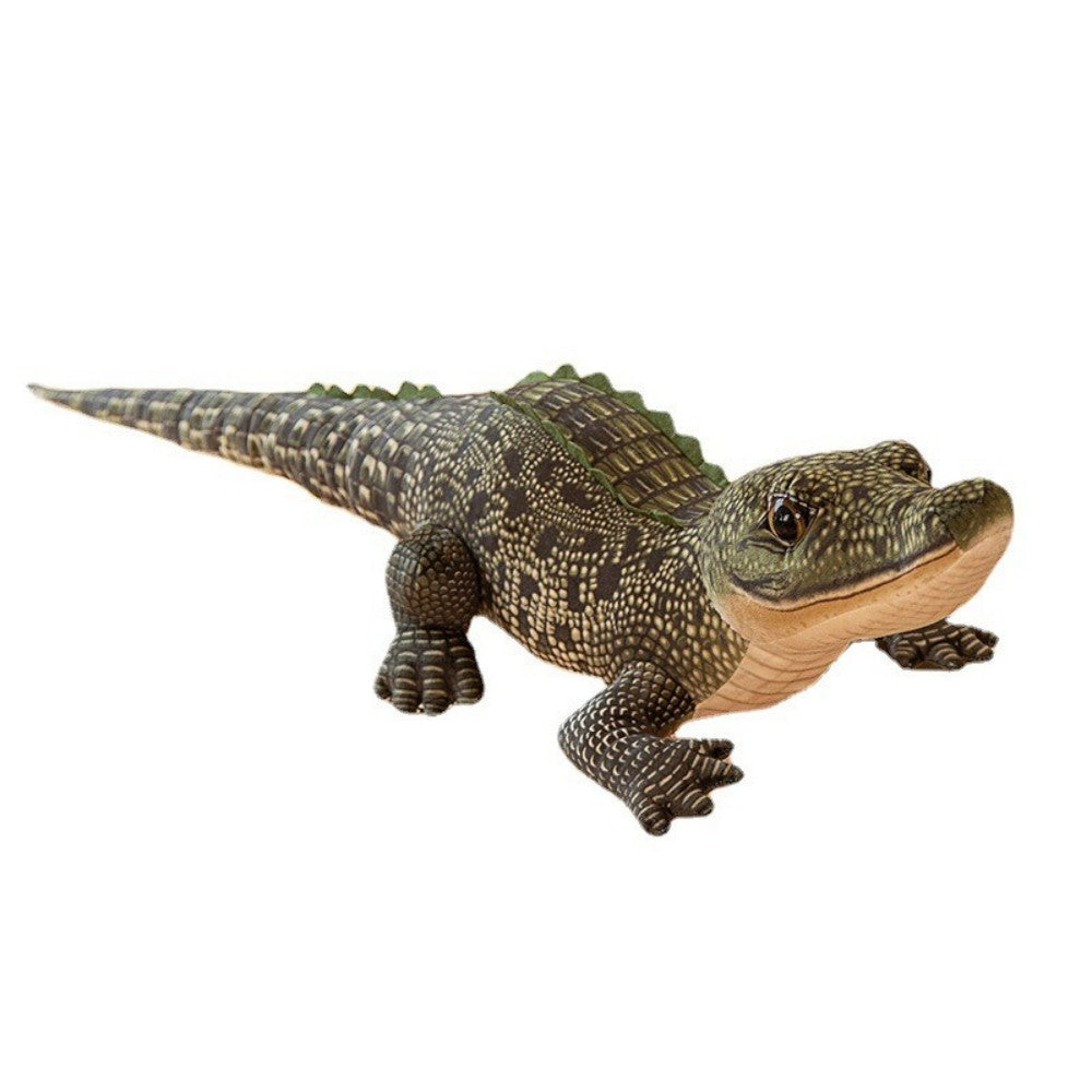 Simulation crocodile plush animal_dark green