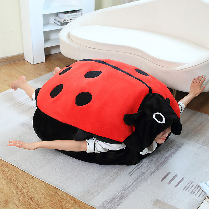 Wearable Beetle Pillow Detachable Oversized Doll Plush Toy