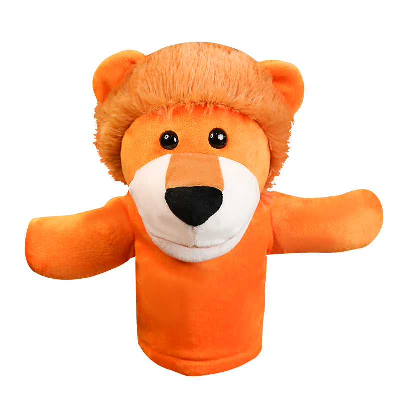 Mimibear Cute animal lion hand puppet plush toy, companion gift for children