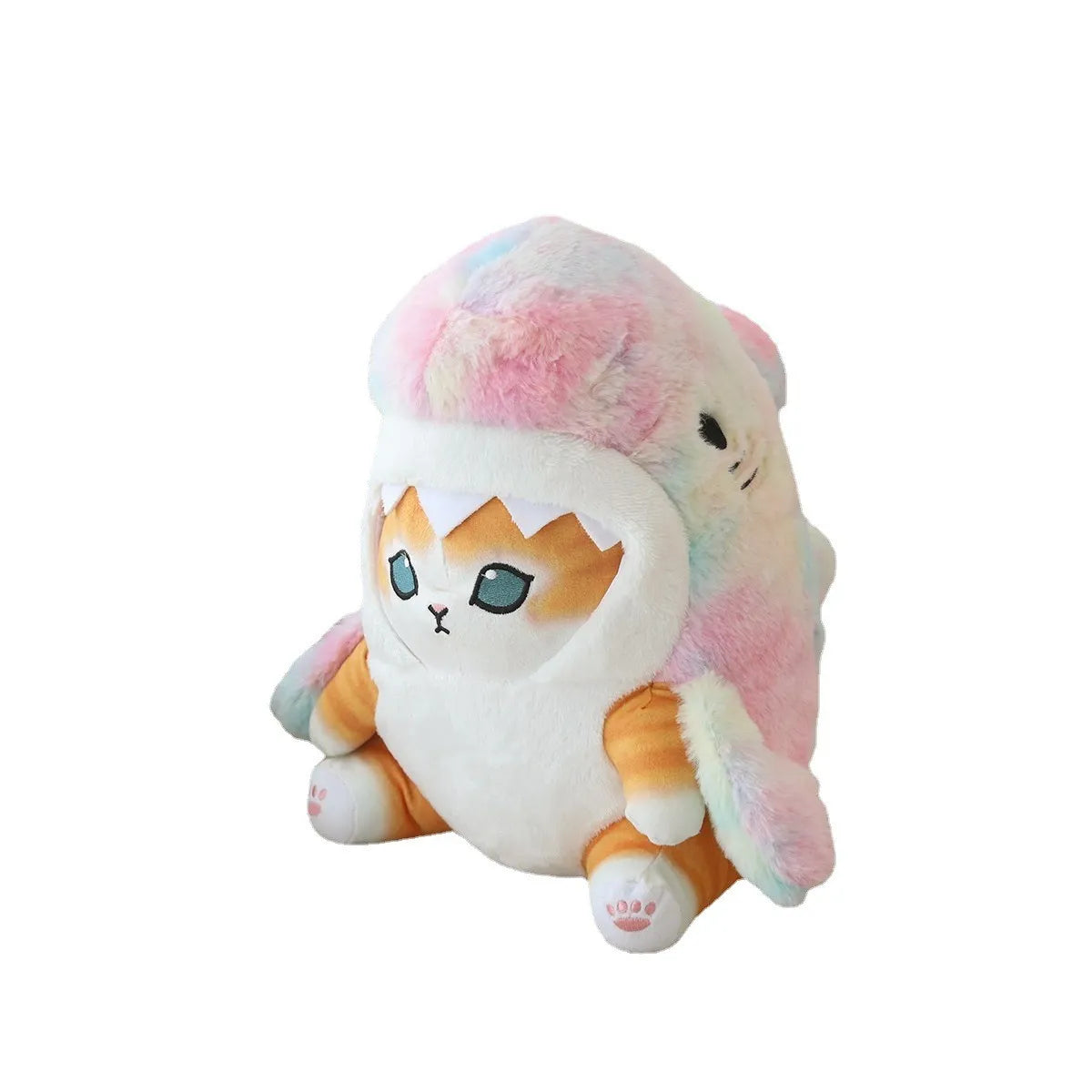 Cute Shark Cat Plush Toy Stuffed Animal Plushies Doll, Gifts for Kids Boys Girls, 13''