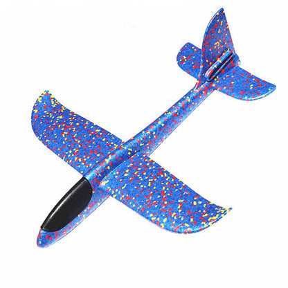 Hand throwing airplane toy, foam aeroplane stunt model gliding plane, 36cm