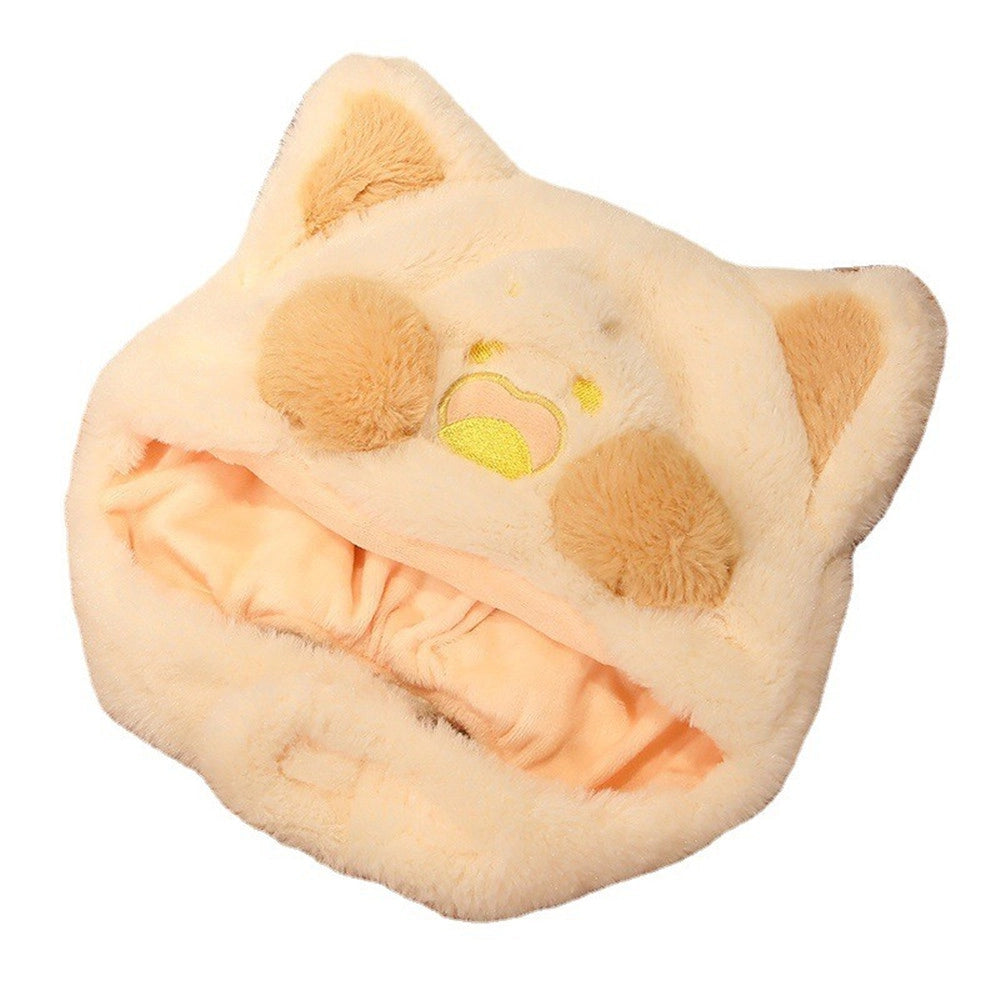 Winter cartoon cat hat plush toy