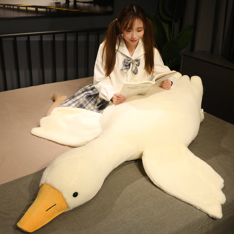 Goose Stuffed Animal Pillow Toy, Giant White Goose plush toy, (74.8 inches 190cm)